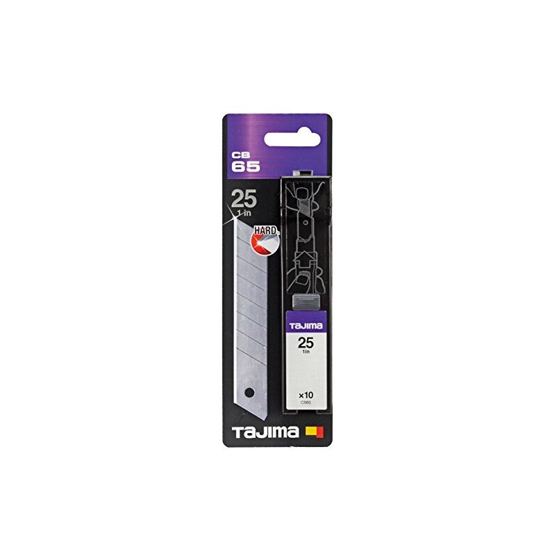 foto del prodotto cb65 10 piece endura lame di ricambio, colore argento, 25 mm, confezione da 10 pezzi tajima