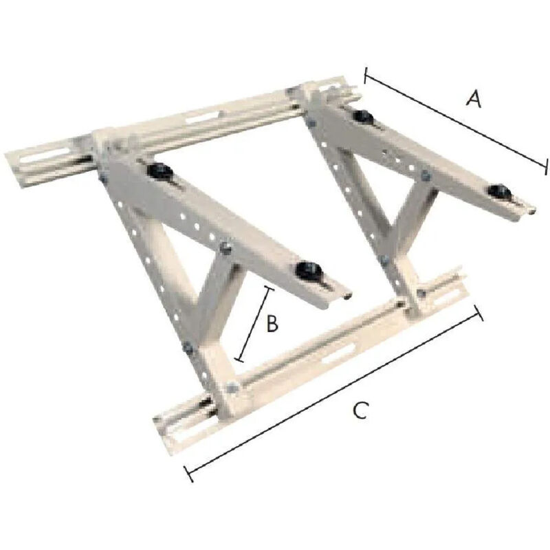 foto del prodotto cbm supporto per climatizzatore da tetto per unit esterna 500x250x800mm, 200kg