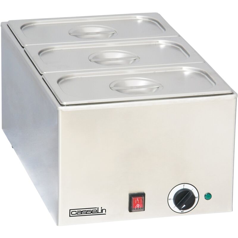 foto del prodotto cbm3 bagno marie con 3 x gn 1 3 casselin