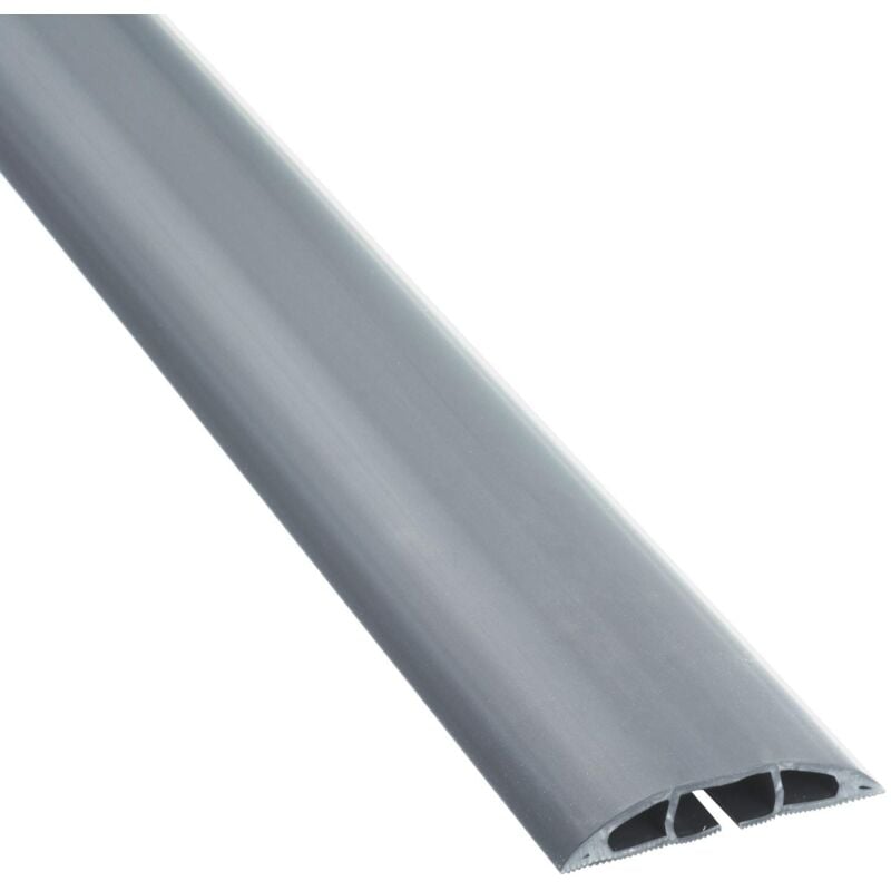 foto del prodotto cc-2 4.5m canalina pavimento, canalina cavi, canalina passacavi calpestabile, passacavo a pavimento - cavità per cavi 17mm larghezza x 9mm