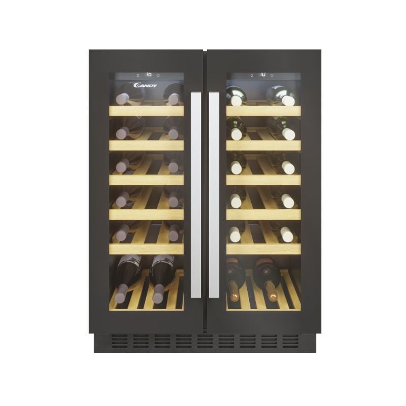 foto del prodotto ccvb 60d 1. posizionamento dell apparecchio da incasso, colore struttura nero, colore interno nero. capacit bottiglie 38 bottiglia bottiglie,