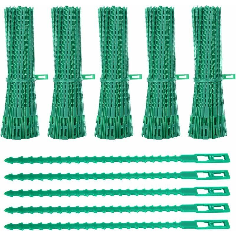 foto del prodotto ccykxa 500 confezioni di fascette per piante, fascette da giardino regolabili da 17 cm, fascette da giardino in plastica flessibile, fascette da giardino per pomodori per aiutare a sostenere le piante