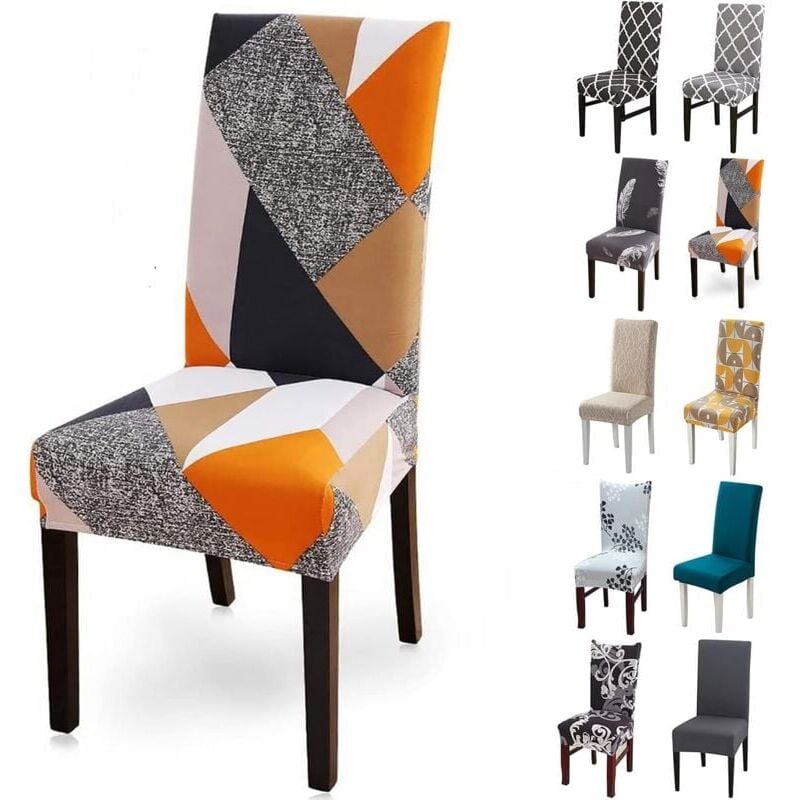 foto del prodotto ccykxa coprisedia moderno elasticizzato, sfoderabile e lavabile, per sala da pranzo, decorazione per bouquet da sposa, hotel, ristorante, quadrato