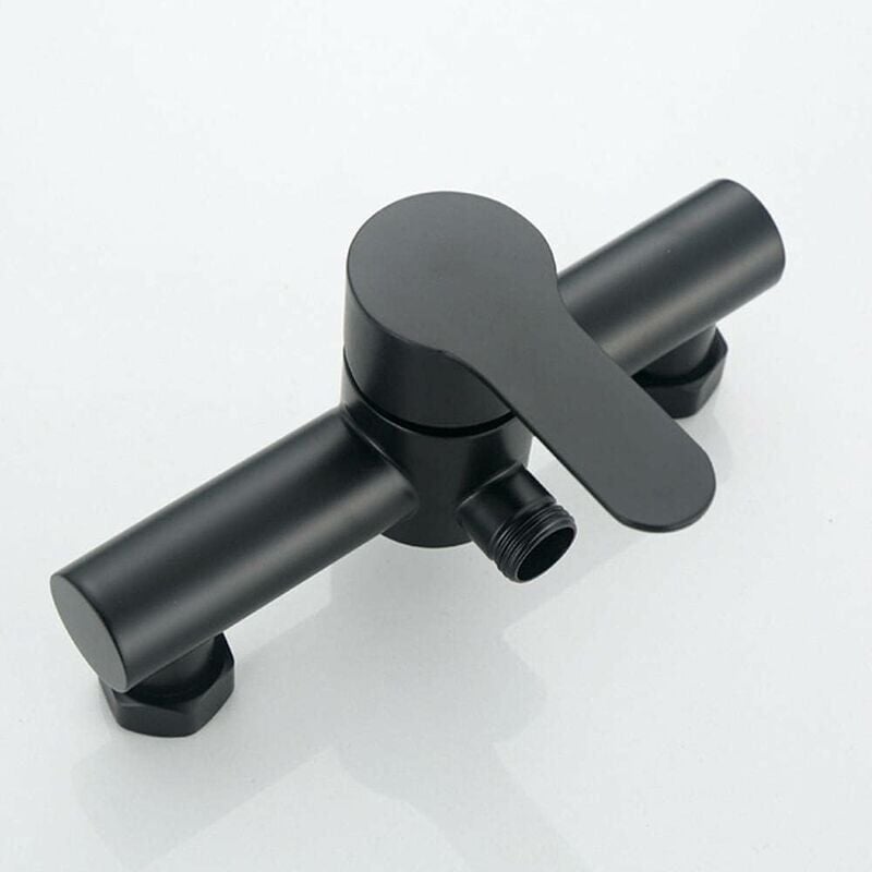 foto del prodotto ccykxa rubinetto per doccia da vasca nero rubinetto per doccia da vasca in acciaio inossidabile rubinetto per doccia da parete, starlight