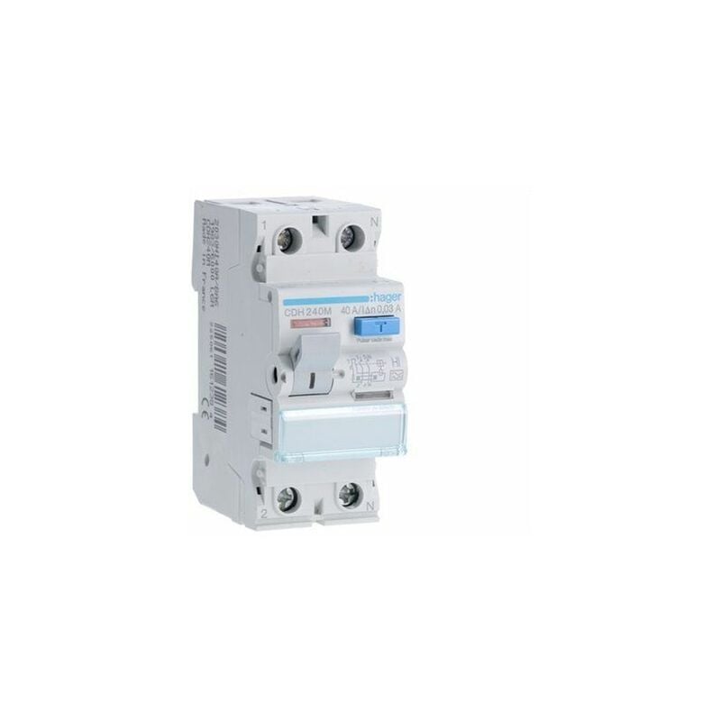 foto del prodotto cdh240m differenziale 2p 40a 30ma tipo hi hager