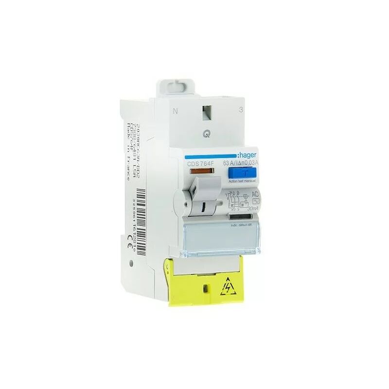 foto del prodotto cds764f interruttore differenziale sanvis 63a 30ma tipo ac auto 230v hager