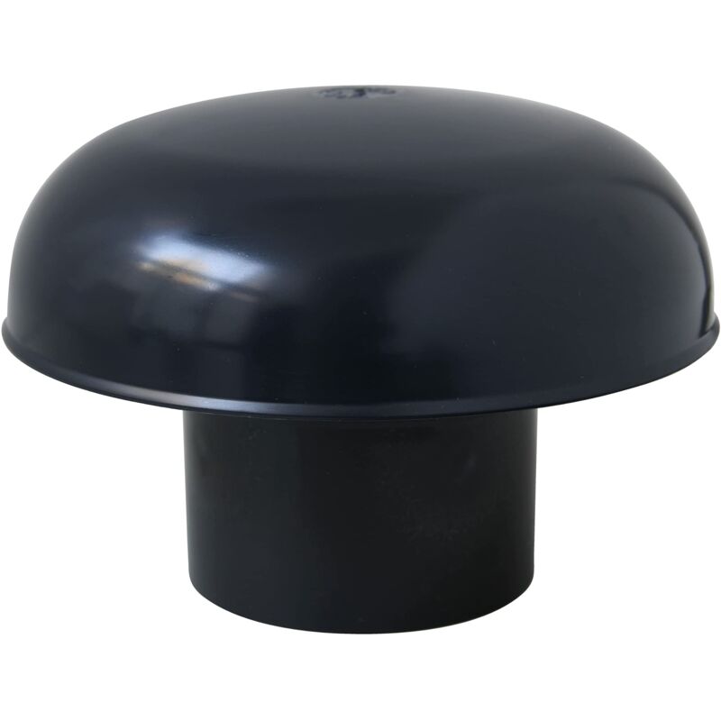 foto del prodotto cdv80a cappello di ventilazione testa esalatore, senza rete, ardesia, diametro interno 80 mm first plast