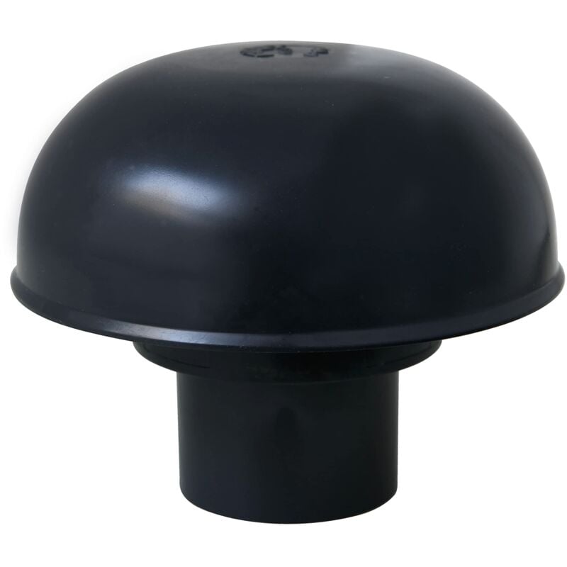 foto del prodotto cdvm40a cappello di ventilazione testa esalatore con rete, ardesia, diametro interno 40 mm first plast