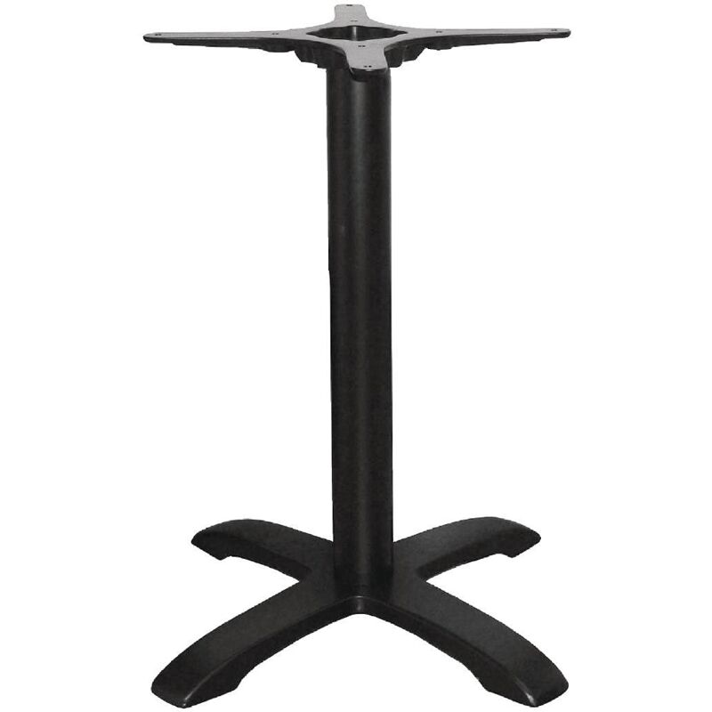 foto del prodotto ce154 gamba tavolo base in ghisa, nero bolero