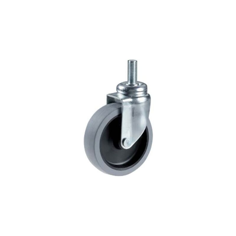 foto del prodotto cebora ruota in gomma con perno girevole df7 63 mm filetto 10x25 mm portata 30 kg