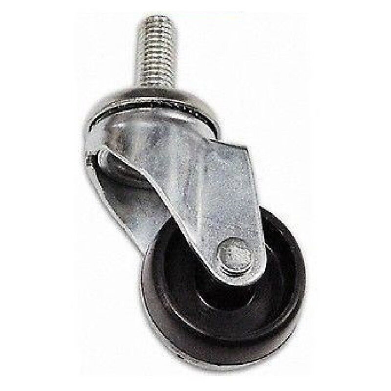 foto del prodotto cebora ruota in nylon nero con perno df diametro 30 40 50 60 80 30 mm 