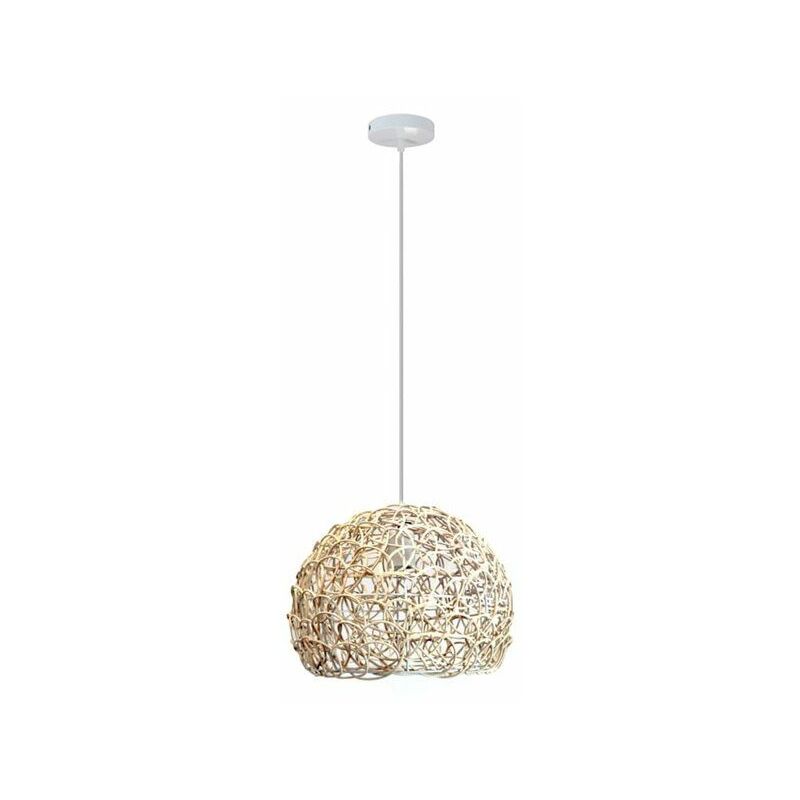 foto del prodotto cebu 1xe27 lampada a sospensione in rattan 30cm