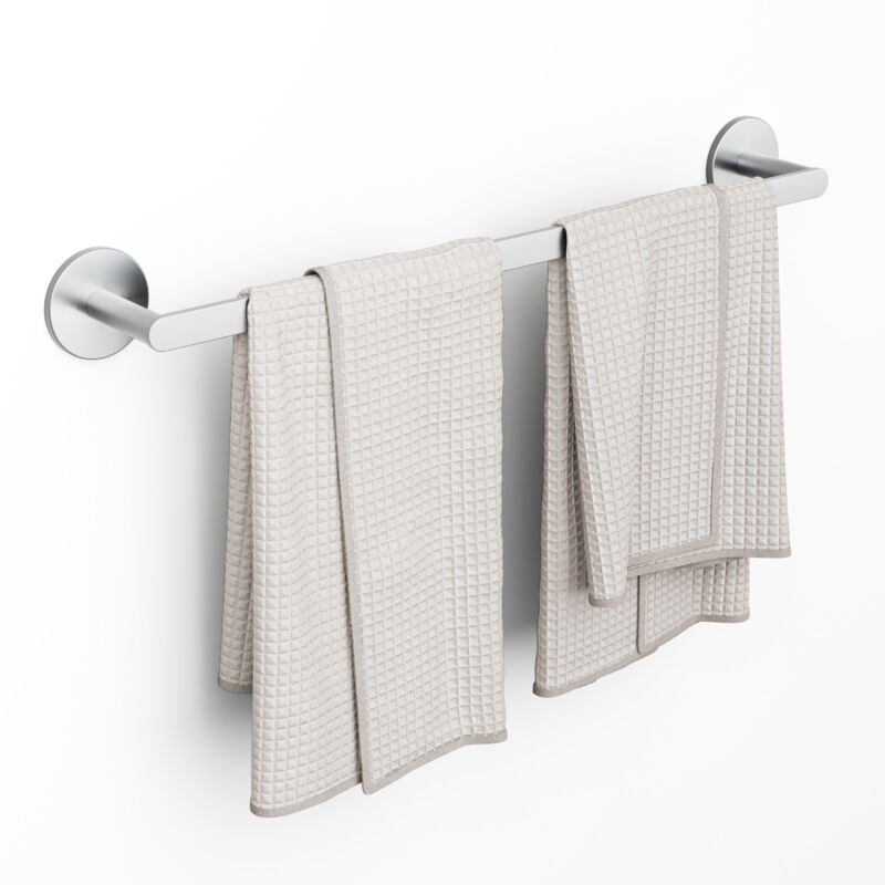foto del prodotto cecipa max portasciugamani da bagno portasciugamani multifunzionale in acciaio inossidabile spazzolato 59 cm pu appendere 2 asciugamani