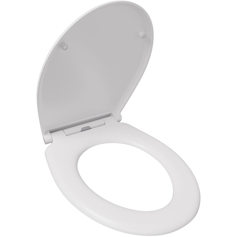 foto del prodotto cecipa max sedile wc a forma di o freno anticaduta sedile wc coperchio wc per sedile wc bagno bianco
