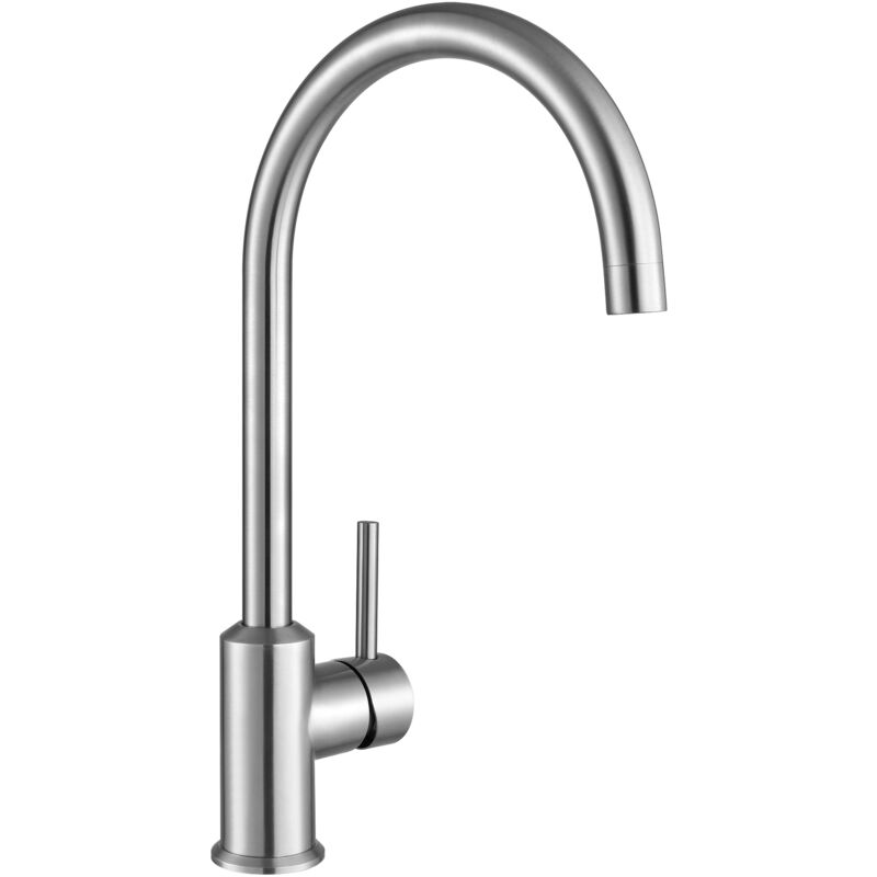 foto del prodotto cecipa miscelatore monocomando per cucina rubinetto per lavello in acciaio inox, rubinetteria girevole a 360 