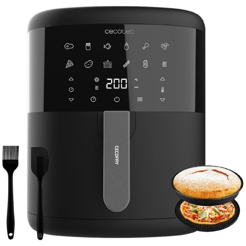 foto del prodotto cecofry bombastik 6000 full singolo 6 l indipendente 1700 w friggitrice ad aria calda nero - cecotec