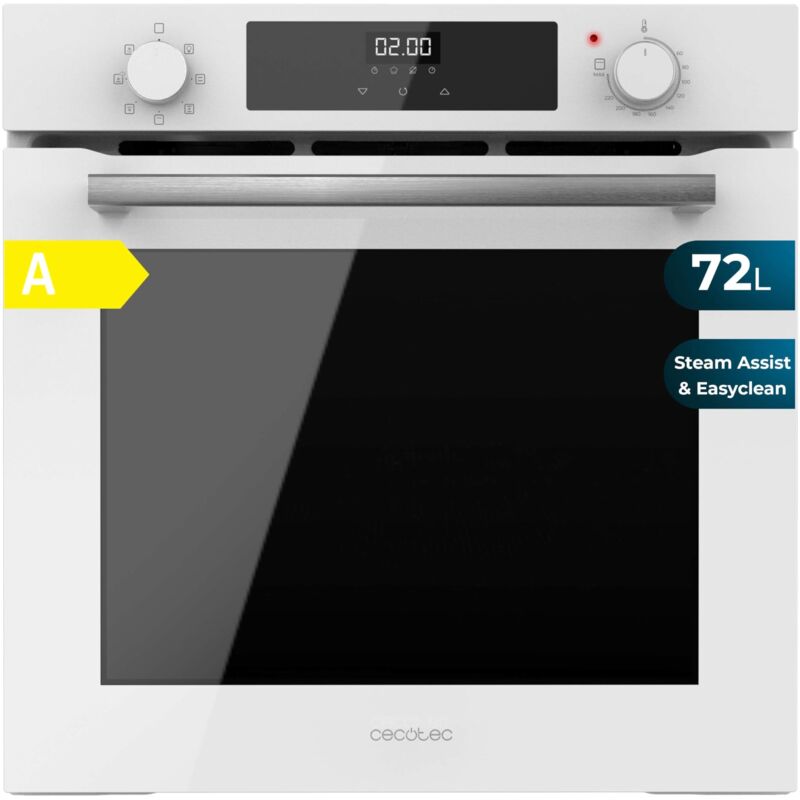 foto del prodotto cecotec 60cm bolero hexa m226000 glass white a. 2800w, 72l, 7 funzioni, modalit grill, grill a ventola, modalit convezione, defrost, steam base