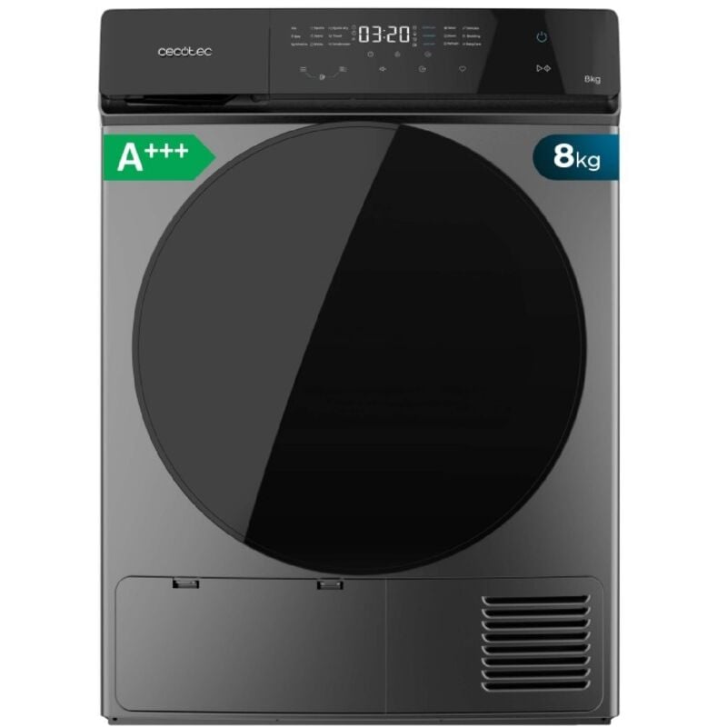 foto del prodotto cecotec asciugatrice de pompa per vestiti de calore 9kg bolero dresscode dry 9400 acciaio a . 600 w, basso consumo, full touch, stiratura facile,