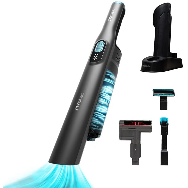 foto del prodotto cecotec aspirapolvere portatile senza cavo conga rockstar micro turbo. 210 w, digitale, 20 kpa, autonomia fino a 40 min, 2 modalit , accessori 