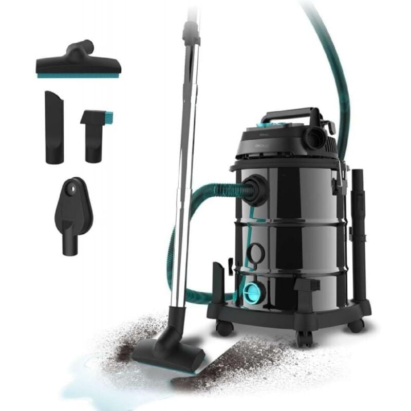 foto del prodotto cecotec aspiratore a umido e a secco conga rockstar wet dry steel pro tool