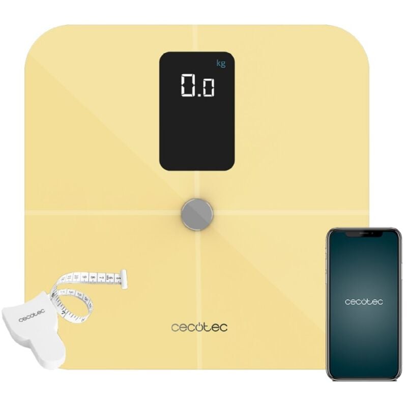 foto del prodotto cecotec bilancia pesapersone surface precision 10400 smart healthy vision yellow