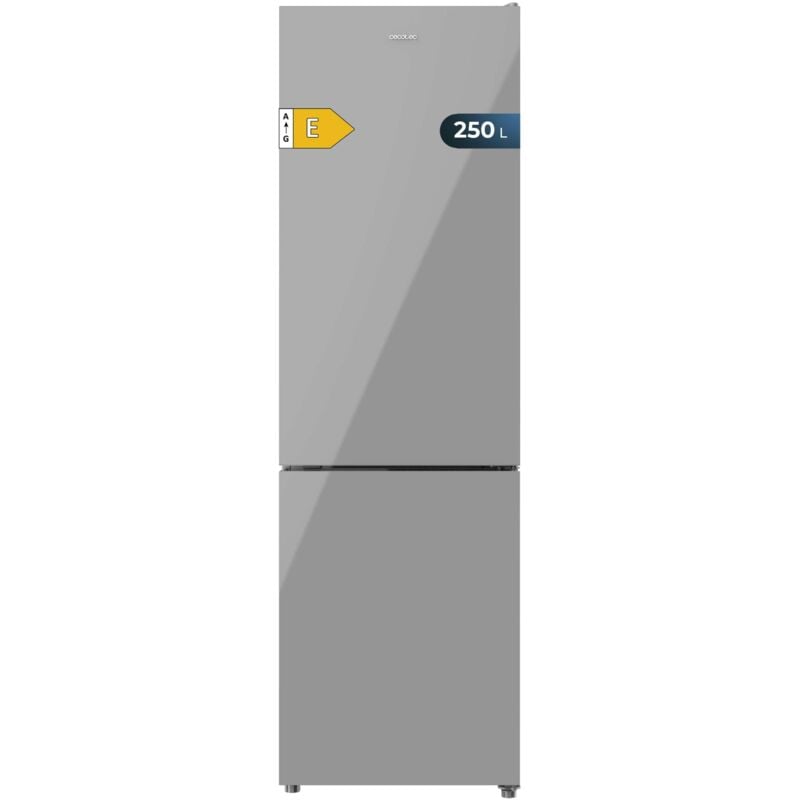foto del prodotto cecotec bolero coolmarket frigorifero combi 250 vetro grigio e. classe energetica e frigorifero combi vetro grigio 180x55cm, 250l, no frost, multi