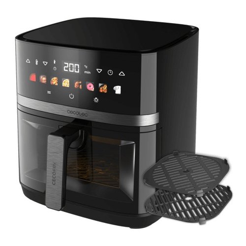 foto del prodotto cecotec cecofry grill duoheat 8000 friggitrice ad aria 8.0 lt finestra e display colori