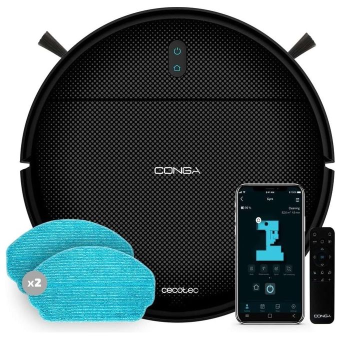 foto del prodotto cecotec conga 999 origin x-treme aspirapolvere robot nero