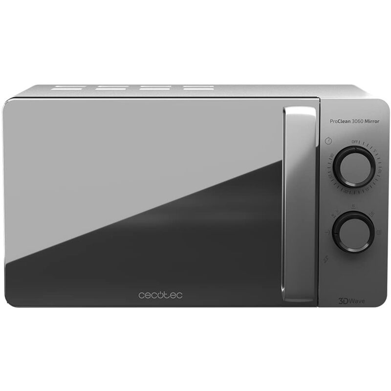 foto del prodotto cecotec forno a microonde proclean 3060 mirror da 20 litri, 700 w, rivestimento ready2clean per una migliore pulizia, tecnologia 3dwave, desgin