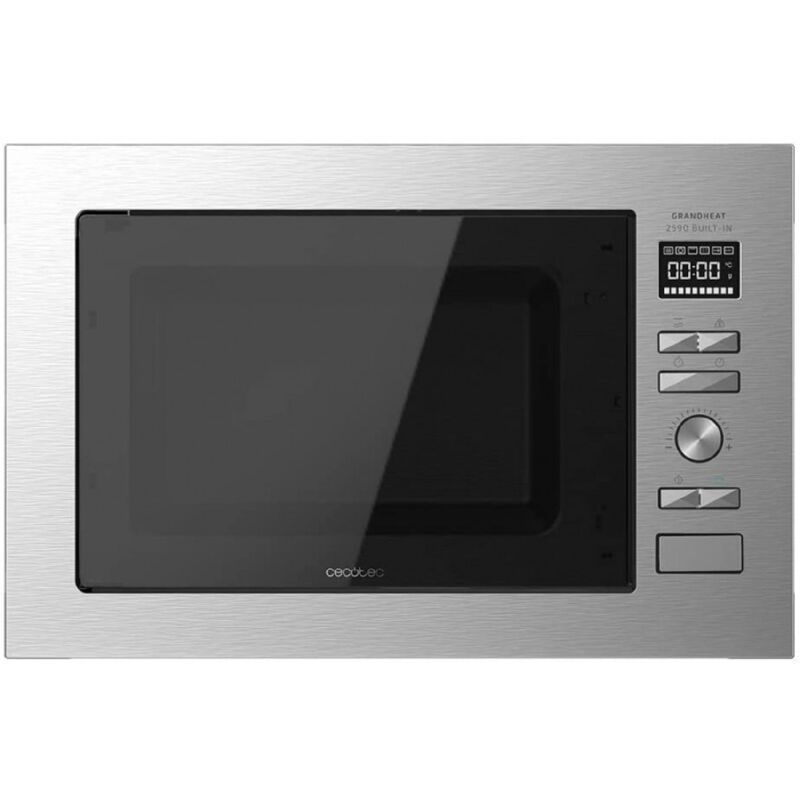 foto del prodotto cecotec forno digitale a microonde da incasso di 25 litri di capacit congrill e 900 w di potenza.