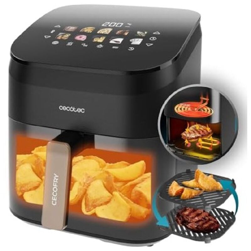 foto del prodotto cecotec friggitrice ad aria cecofry grill smokin 6500