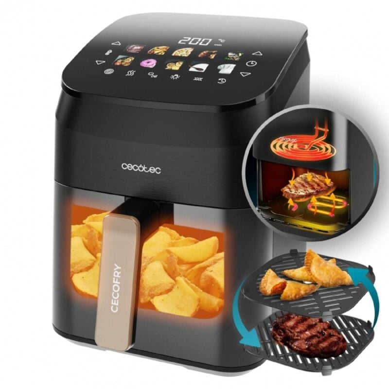 foto del prodotto cecotec friggitrici ad aria cecofry grill smokin 4500