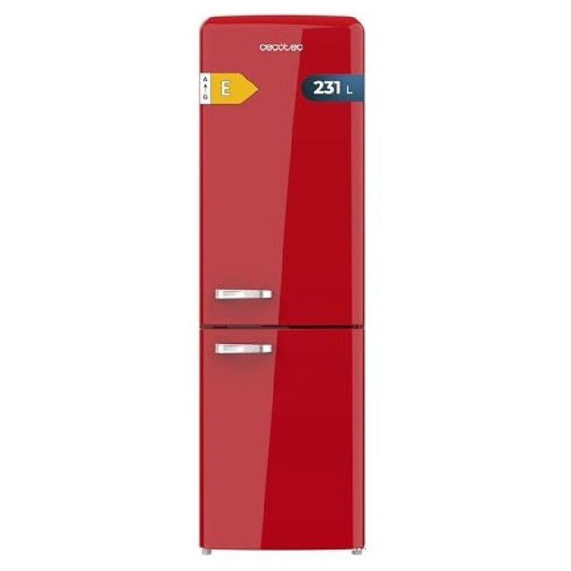foto del prodotto cecotec frigorifero combi retro 2 porte de 231 l bolero coolmarket combi origin 231 nf rosso e. rosso frigorifero retro, altezza de 176,5 cm, total
