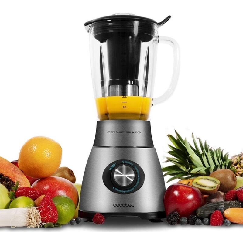 foto del prodotto cecotec frullatore a caraffa power black titanium 1800