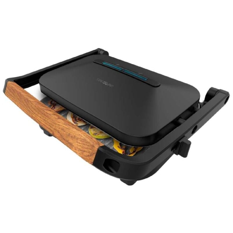 foto del prodotto cecotec griglie elettriche rock ngrill 1300 wood b
