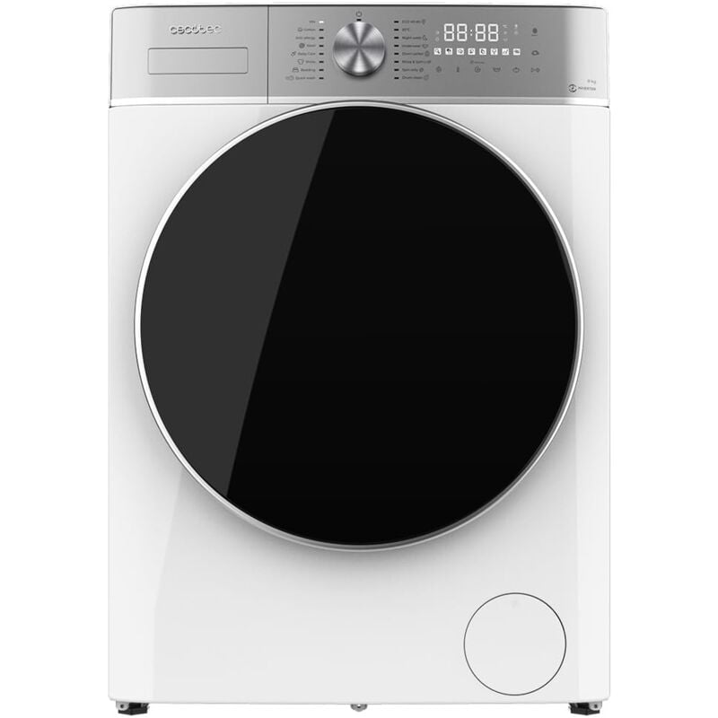 foto del prodotto cecotec lavatrice 8kg bolero dresscode 8800 inverter a carica frontale a 2000w, 1400 rpm, 16 programmi, motore inverter plus, steammax, ricarica
