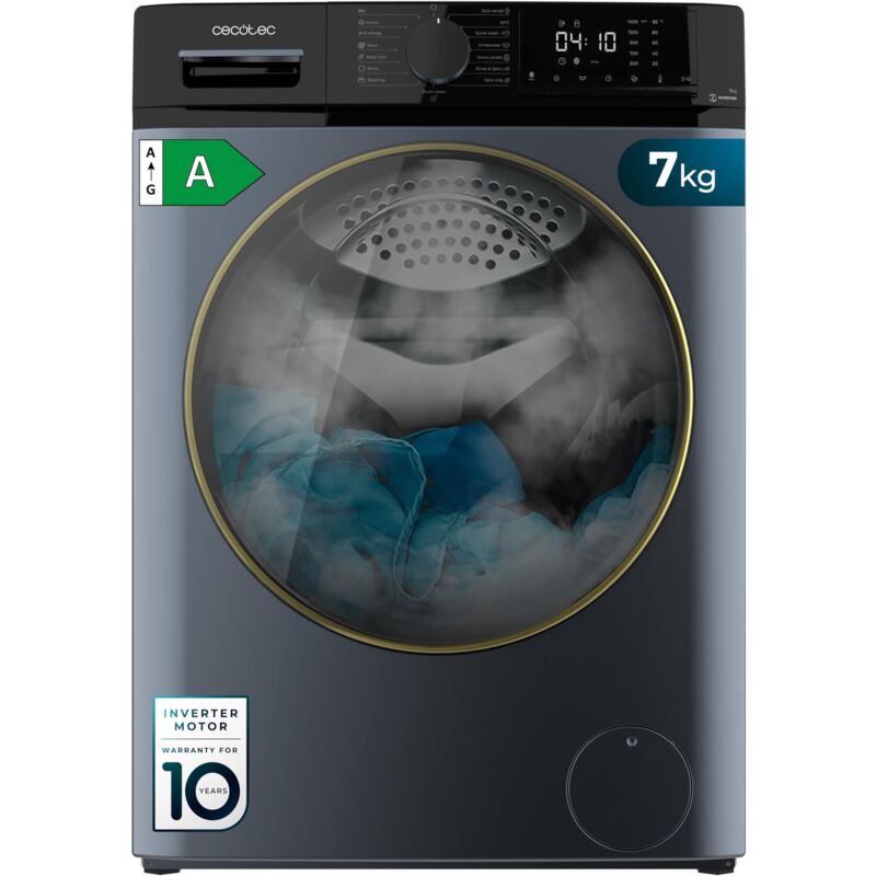 foto del prodotto cecotec lavatrice de carica frontale 7 kg bolero dresscode 7610 inverter ice blue a, caricamento frontale ice blue de 7 kg de capacit , 1400 rpm,