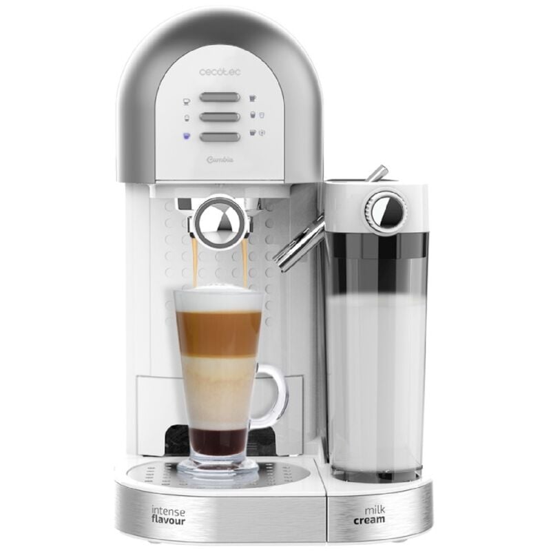 foto del prodotto cecotec macchina da caff semi automatica cumbia power instant ccino 20 chic serie bianca