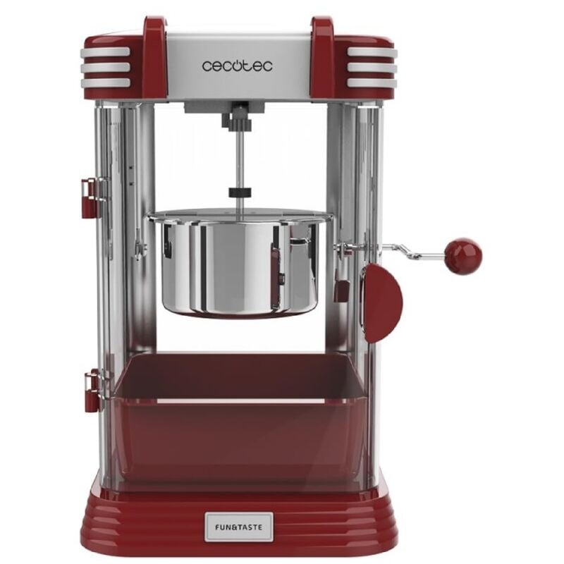 foto del prodotto cecotec macchina per popcorn elettrica fun taste p corn classic. popcorn maker, 300 w, design retr , pentola in acciaio inossidabile da 500 ml,