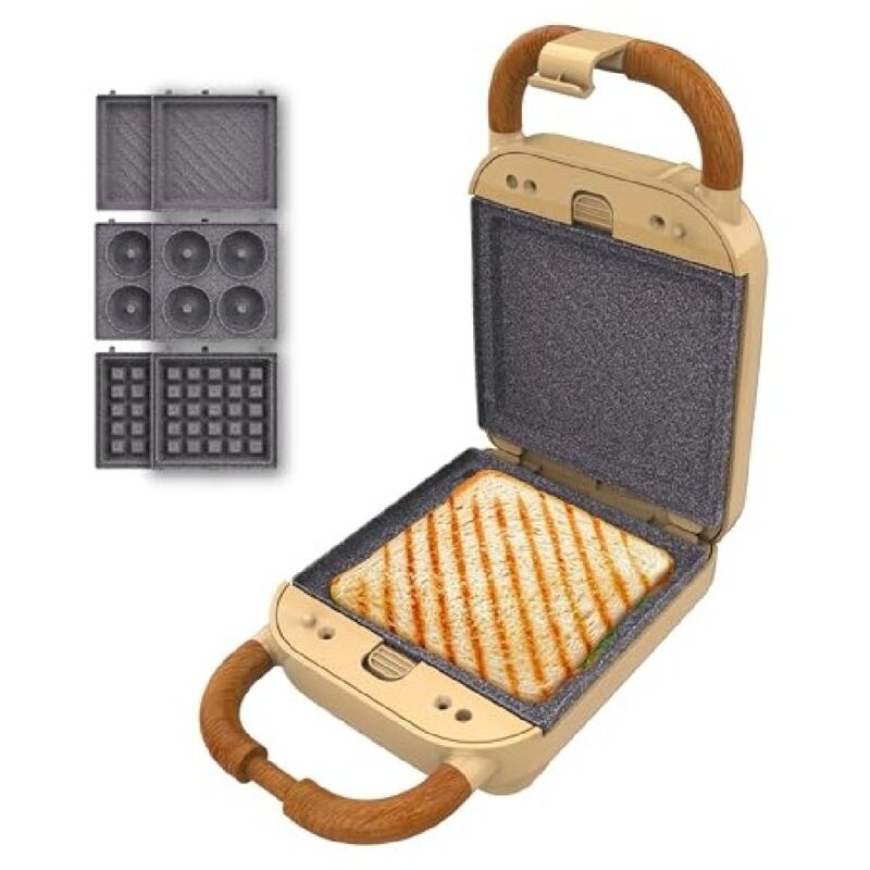 foto del prodotto cecotec macchine per sandwich rock ntoast retro one yellow