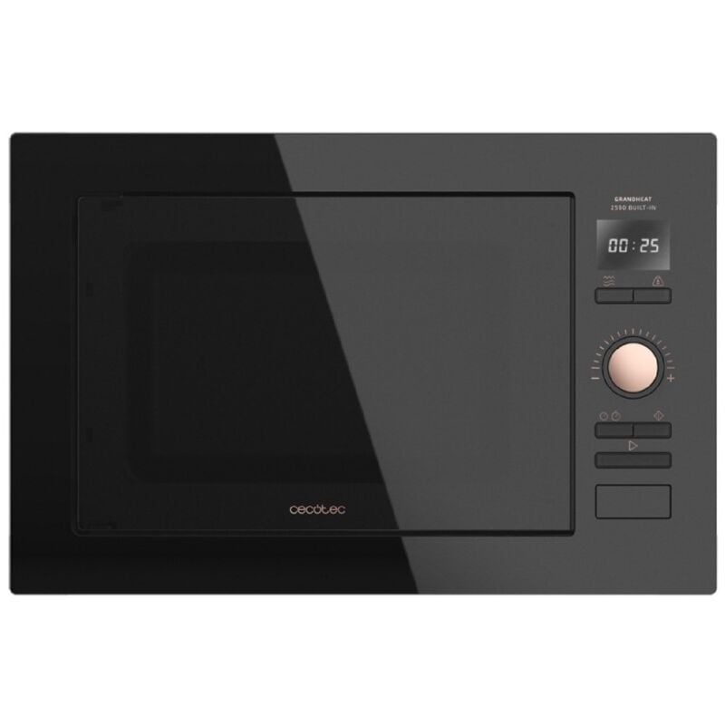 foto del prodotto cecotec microonde a incasso grandheat 2590 built in blackrose