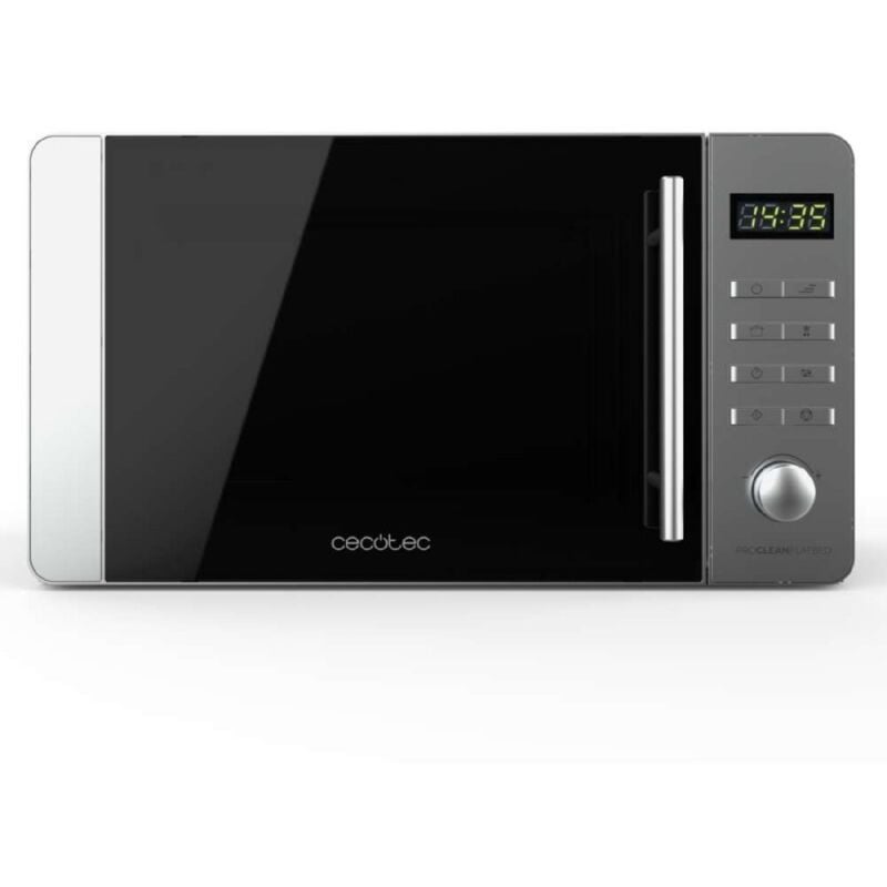 foto del prodotto cecotec microonde de 20l proclean 5010 flatbed. potenza inox de 700w, 8 programmi, design compatto, interno in ceramica, timer 60 minuti, tecnologia
