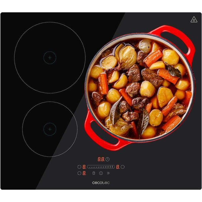 foto del prodotto cecotec piastra a induzione 3 fuochi bolero squad i 3001. potenza massima 7200 w in 9 livelli, indicatore di luce, diametro massimo 290 mm,