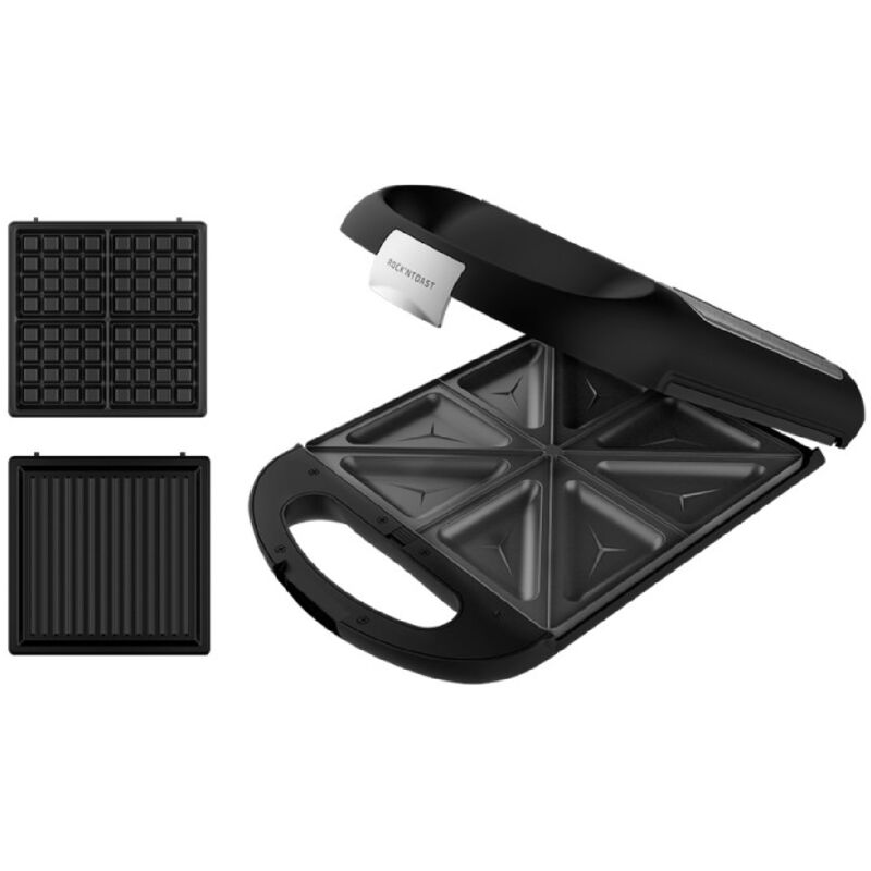 foto del prodotto cecotec piastra per sandwich rock ntoast family 3in1