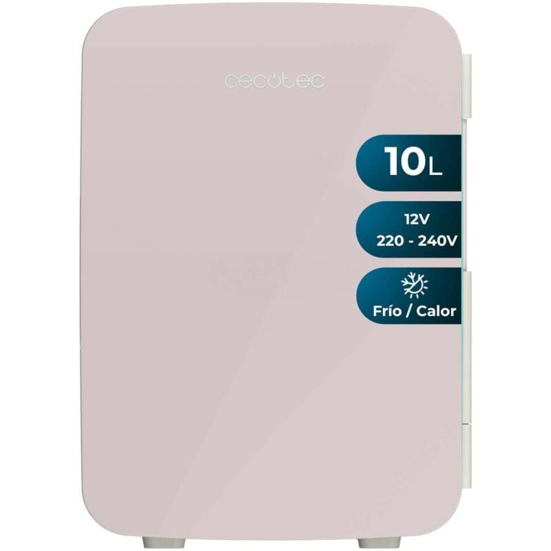foto del prodotto cecotec piccolo frigo bolero minicoling 10l bahamas pink. capacit 10 l, funzionamento 12 220 v, compatibilecon auto e caravan, funzione caldo e