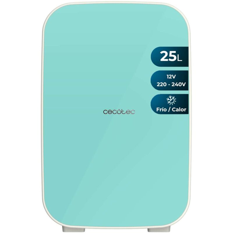 foto del prodotto cecotec piccolo frigo mini frigo de 25l bolero minicooling 25l bahamas mint. 12v 220v, compatibilecon auto e caravan, da 7 a 65 c, funzione di