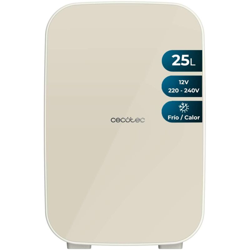 foto del prodotto cecotec piccolo frigorifero bolero minicoling 25l bahamas beige. capacit 20 l, funzionamento 12 220 v, compatibilecon auto e caravan, funzione