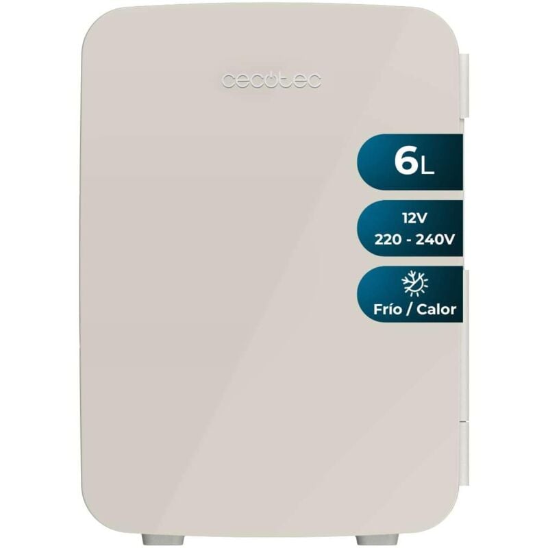 foto del prodotto cecotec piccolo frigorifero bolero minicoling 6l bahamas beige. capacit 6 l, funzionamento 12 220 v, compatibilecon auto e caravan, funzione caldo