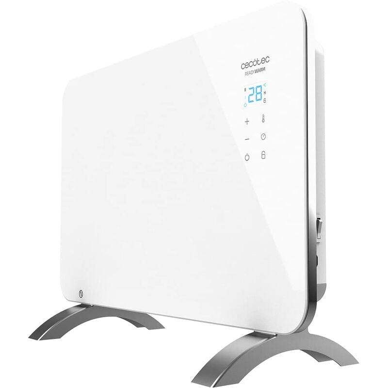 foto del prodotto cecotec radiatore elettrico energy efficient ready warm 6650 crystal connessione wifi, 1000 w, termostato regolabile, timer, pedana, protezione