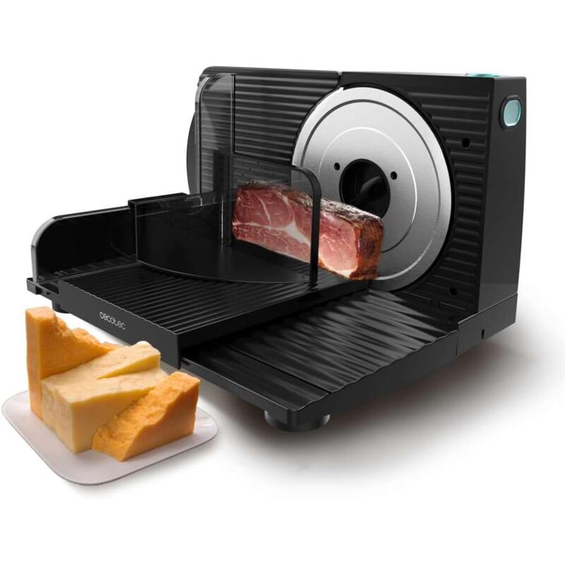 foto del prodotto cecotec rock ncut shuriken slicer. 150w, disco rimovibile de 17cm de diametro, cibi diversi, regolazione graduale 0 a 15mm, quickout, pieghevole,